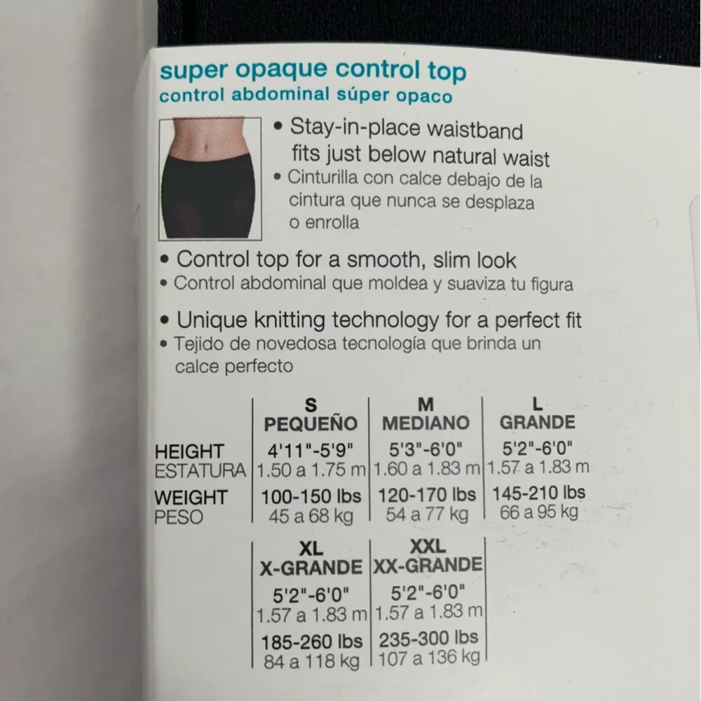 No Nonsense Super Opaque Black Tights